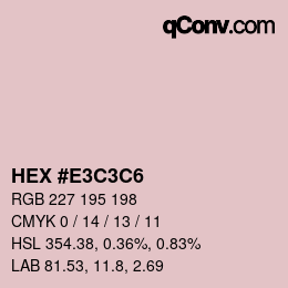 Color code: HEX #E3C3C6 | qconv.com