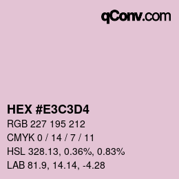 Color code: HEX #E3C3D4 | qconv.com