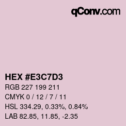 Color code: HEX #E3C7D3 | qconv.com