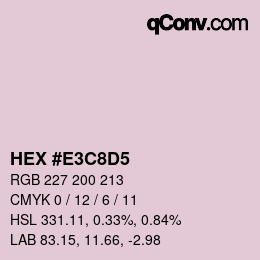 Color code: HEX #E3C8D5 | qconv.com