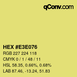 Color code: HEX #E3E076 | qconv.com