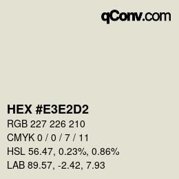 カラーコード: HEX #E3E2D2 | qconv.com