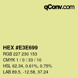 Color code: HEX #E3E699 | qconv.com