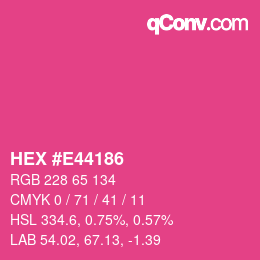 Color code: HEX #E44186 | qconv.com