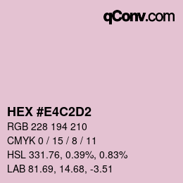 Color code: HEX #E4C2D2 | qconv.com