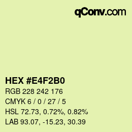 カラーコード: HEX #E4F2B0 | qconv.com