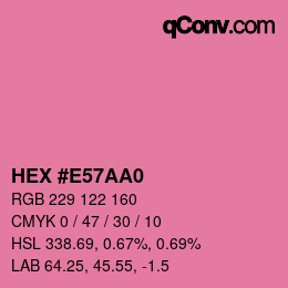 Color code: HEX #E57AA0 | qconv.com