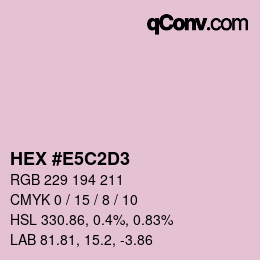 Color code: HEX #E5C2D3 | qconv.com