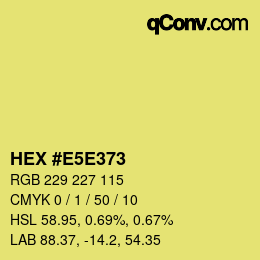 Color code: HEX #E5E373 | qconv.com
