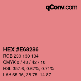 Color code: HEX #E68286 | qconv.com