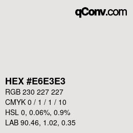 Color code: HEX #E6E3E3 | qconv.com