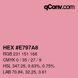 Color code: HEX #E797A8 | qconv.com