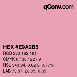 カラーコード: HEX #E9A2B5 | qconv.com