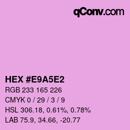 Color code: HEX #E9A5E2 | qconv.com