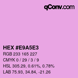 Color code: HEX #E9A5E3 | qconv.com