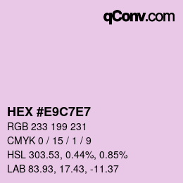 Color code: HEX #E9C7E7 | qconv.com