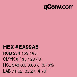 Color code: HEX #EA99A8 | qconv.com