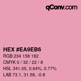 Color code: HEX #EA9EB6 | qconv.com