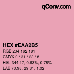 カラーコード: HEX #EAA2B5 | qconv.com