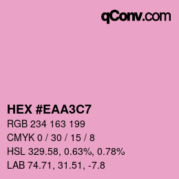 Color code: HEX #EAA3C7 | qconv.com