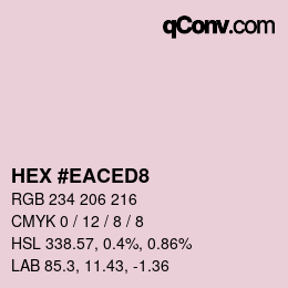 カラーコード: HEX #EACED8 | qconv.com