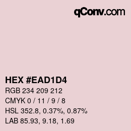 Color code: HEX #EAD1D4 | qconv.com
