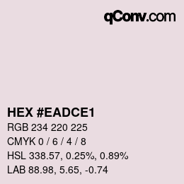 カラーコード: HEX #EADCE1 | qconv.com