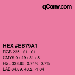 Color code: HEX #EB79A1 | qconv.com