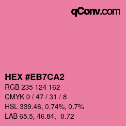 Color code: HEX #EB7CA2 | qconv.com