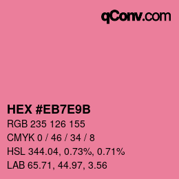 Color code: HEX #EB7E9B | qconv.com
