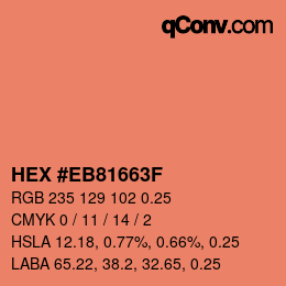 Código de color: HEX #EB81663F | qconv.com