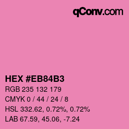 Color code: HEX #EB84B3 | qconv.com