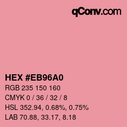 Color code: HEX #EB96A0 | qconv.com