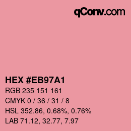 Color code: HEX #EB97A1 | qconv.com