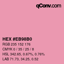 Color code: HEX #EB98B0 | qconv.com