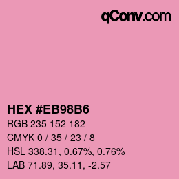 Color code: HEX #EB98B6 | qconv.com