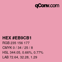 Color code: HEX #EB9CB1 | qconv.com