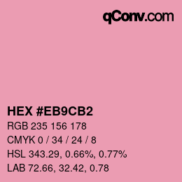 Color code: HEX #EB9CB2 | qconv.com