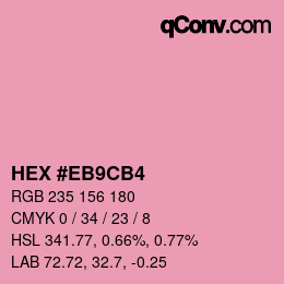Color code: HEX #EB9CB4 | qconv.com