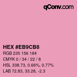 Color code: HEX #EB9CB8 | qconv.com