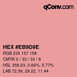 Color code: HEX #EB9D9E | qconv.com