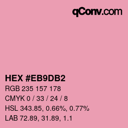 Color code: HEX #EB9DB2 | qconv.com