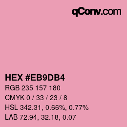 Color code: HEX #EB9DB4 | qconv.com