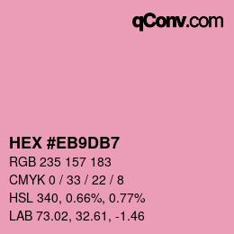 Color code: HEX #EB9DB7 | qconv.com