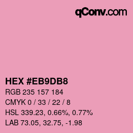 Color code: HEX #EB9DB8 | qconv.com
