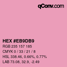 Color code: HEX #EB9DB9 | qconv.com
