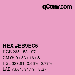 Color code: HEX #EB9EC5 | qconv.com