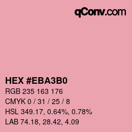 Color code: HEX #EBA3B0 | qconv.com