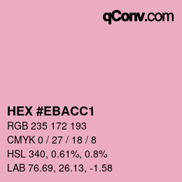 カラーコード: HEX #EBACC1 | qconv.com