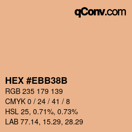 カラーコード: HEX #EBB38B | qconv.com